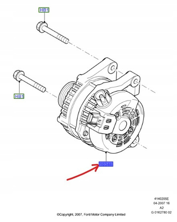 ALTERNATOR 150AMP FORD MONDEO Mk4 2010-2012 2.2L TDCI _ 1711969 _ AG9T-10300-BA