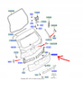 BLENDA KLAPY TYŁ MONDEO Mk4 Kombi 2007-2010 1488743 _ 7S71-N423A40-BAXWAA