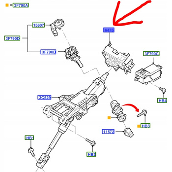 PRZEŁĄCZNIK KIEROWNICY FORD MONDEO SMAX 06-_1547523_6G9T-6475-AK