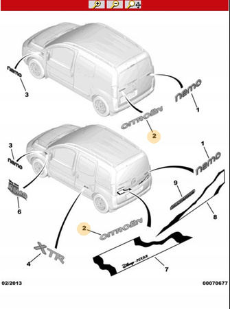 Monogram Citroen Nemo 866626