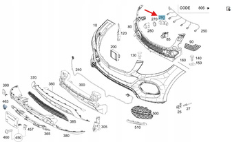 CZUJNIK PARKOWANIA PDC A2125420118 MERCEDES E KLASA W 212