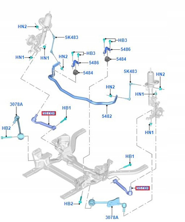 WAHACZ PRZEDNI DOLNY PRAWY FORD MUSTANG Mk6 2015-_5282022_FR3C-3A423-AA