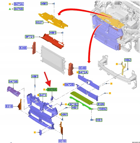 ブシロード SIŁOWNIK SILNICZEK ŻALUZJI ROLETY FORD EDGE 2015- 5340669 _