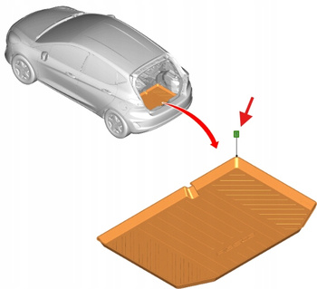 MATA BAGAŻNIKA FORD FIESTA MK8 2017- 2145696 _ AMH1BJ-454A14-AA