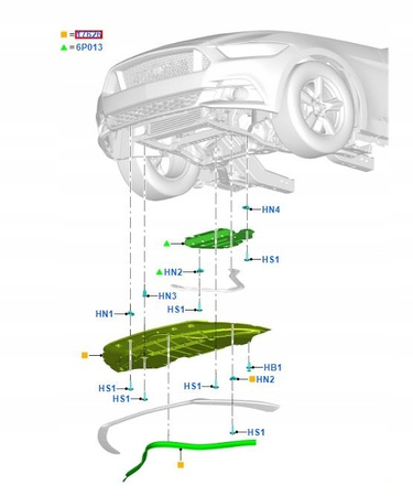 OSŁONA SILNIKA DOLNA FORD MUSTANG Mk6 2015-17 _ 2003248 _ FR3B-6A975-BC