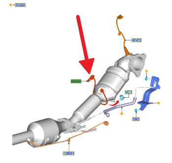 SONDA LAMBDA NOX 2.3 EB FORD FOCUS Mk4 2019- OE 2546723 _ KX61-9G444-BC