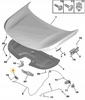 ZAMEK MASKI POKRYWY SILNIKA CITROEN C5 AIRCROSS OE 9830070480