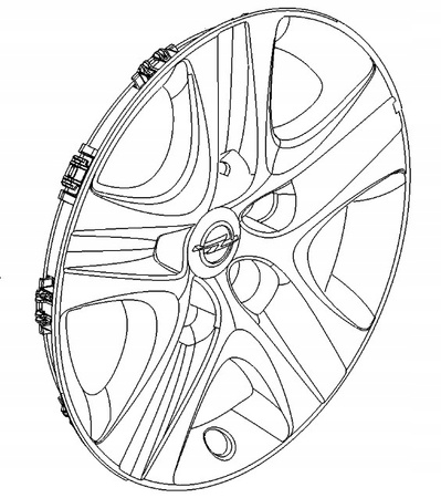 Opel Insignia A kołpaki 17 cali - KPL 4 SZT. oryginalne NOWE GM 4 szt_13312568