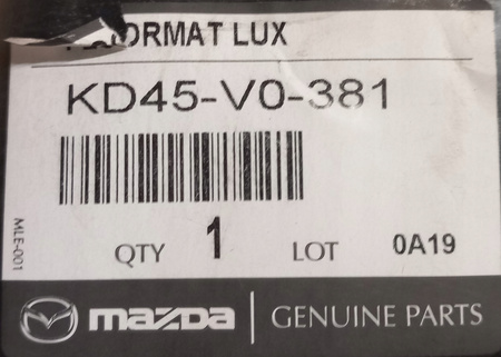 Mata bagażnika z osłoną na zderzak - Mazda CX-5 KE_KD45V0381