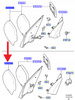OBUDOWA LUSTARKA LEWA FORD FIESTA FOCUS 2004- 1356418 _ 4M51-17K747-AA55DV