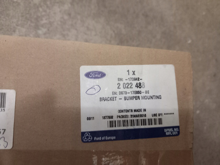 ŚLIZG ZDERZAKA PRAWY TYŁ FORD MONDEO Mk5 2014- OE 2285929 _ DS73-17E850-BH