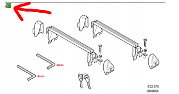 BAGAŻNIK DACHOWY FORD MONDEO Mk3 SEDAN _1138274_1S7J-46002-AB