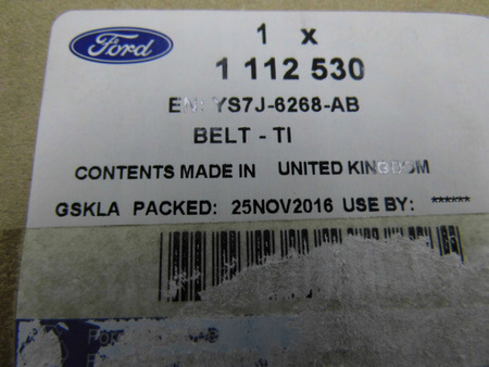 ZESTAW PASKA ROZRZĄDU FORD MONDEO Mk1 ESCORT 1992- 1112530 _ YS7J-6268-AB