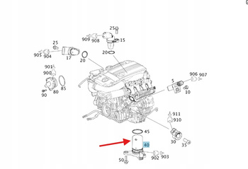 CZUJNIK POZIOMU OLEJU M271 M646 MERCEDES OE A0011530532