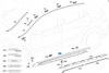 NAKŁADKA LISTWA PROGOWA PRAWA MERCEDES GLA X156 2013-2019 A1566980854