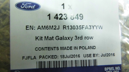 DYWANIKI GUMOWE TYLNE FORD S-MAX Mk1 GALAXY Mk3 _1423849_AM6M2J-R13035-FA3YYW