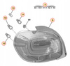 LAMPA TYŁ PRAWA CITROEN C3 OE 9812257480