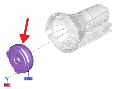 KONWENTER HYDROKINETYCZNY 10R80 FORD MUSTANG 17- 2228939 _ JR3P-7902-MD