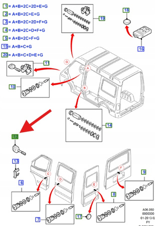 KLUCZ SUROWY FORD TRANSIT 2000- 2006 OE 4060101 _ YC15-V22053-BA