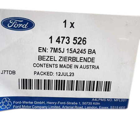 KRATKA HALOGENU LEWA FORD FOCUS C-MAX 2007- OE 1473526 _ 7M5J-15A245-BA 