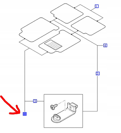 DYWANIKI WELUROWE PRZÓD FORD FOCUS Mk2 2004-2007 _1349113_AM4M5J-130B18-BB31TC