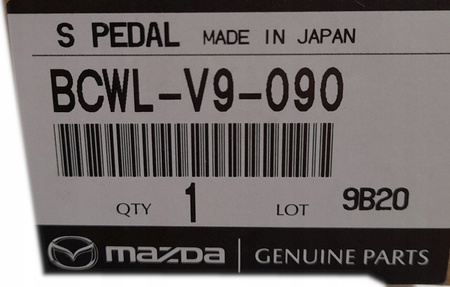 Aluminiowe nakładki na pedały Mazda MX-30 DR_BCWL-V9-090B