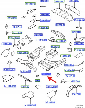 WYPEŁNIENIE BAGAŻNIKA MONDEO MK4 2007- 2014 1751077 _ 7S71-N11169-AF