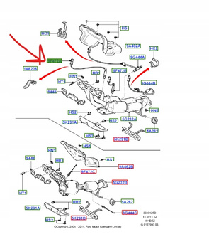 SONDA LAMBDA PRAWA FORD FOCUS MK3 2011-2015 1346366 _ 3M51-9F472-DC