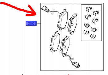 KLOCKI HAMULCOWE PRZÓD FORD TRANSIT Mk6 2006-2014 _1721086_9C11-2K021-BA