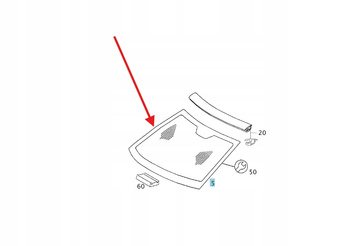 SZYBA PRZEDNIA MERCEDES W203 A2036700800