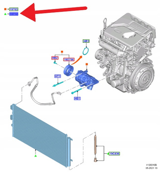 CHŁODNICA KLIMATYZACJI 1.5L TDCI EB FORD KUGA 2020- 2459801 _ LX61-19710-BA