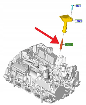 ŚWIECA ZAPŁONOWA 1.5L EB FORD FOCUS KUGA 2020- 2249260 _ HX7G-12405-BA