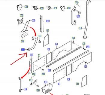 UCHWYT RĄCZKA FORD TRANSIT Mk5 2000-2006_4123794_1C15-B045C96-AAZU0J
