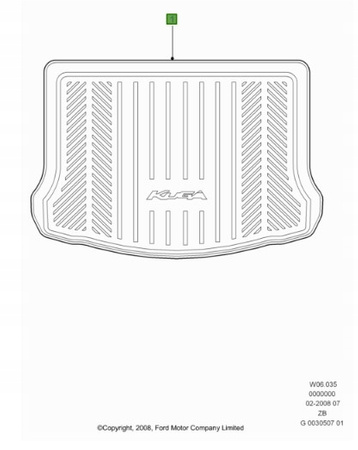 MATA BAGAŻNIKA FORD KUGA Mk1 2008-2012 1522249 _ AM8V4J-R19E523-AA