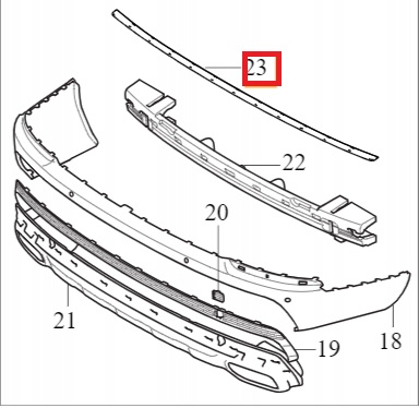 OS?ONA ZDERZAKA VOLVO XC90 II 16- OE 32399245