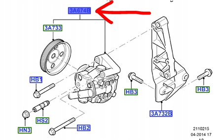 POMPA WSPOMAGANIA FORD MONDEO Mk4 2.0 TDCI _1694977_AG91-3A696-CA