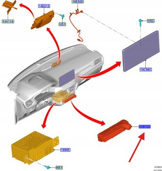 STEROWANIE RADIA FOCUS 2018- 2620572 _ NX7T-18K811-AMD
