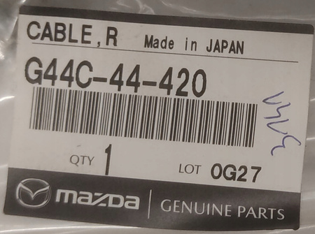 Linka tylna hamulca ręcznego - Mazda 6 (GJ GL)_G44C44420