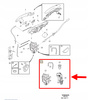 ZAMEK DRZWI PRAWY PRZÓD VOLVO XC90 2016- XC60 XC40 90 OEM/OE 32353630