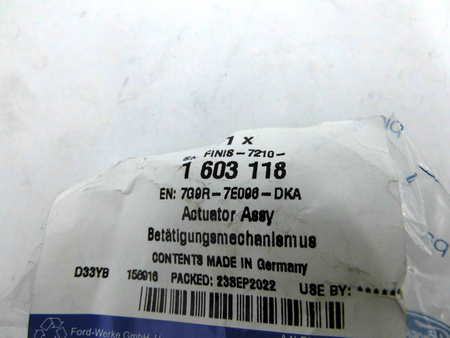 SIŁOWNIK WYBIERAKA SKRZYNI BIEGÓW FORD MONDEO 07- 1603118 _ 7G9R-7E096-DKA