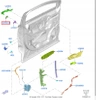 ZAŚLEPKA ZAMKA KLAMKI LEWA FORD MONDEO Mk5 2077644 _  DS73-F218A15-BFXWAA