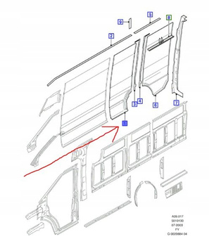 PŁYTA BOKU NADWOZIA PRAWA FORD TRANSIT Mk5 JUMBO_1233226_VYC15-V200K22-CC