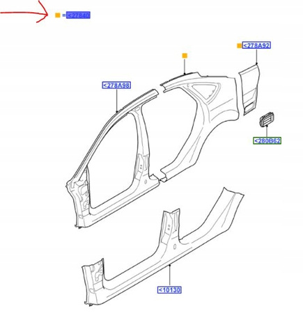 POSZYCIE TYLNE PRAWE FORD FOCUS Mk2 SEDAN 2007-11_1528983_8M51-F27850-AB