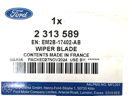 PIÓRO WYCIERACZKI TYŁ S-MAX Mk2 GALAXY Mk4 2015- 2313589 _ EM2B-17402-AB