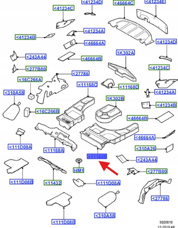 WYPEŁNIENIE BAGAŻNIKA MONDEO MK4 2007- 2014 1751077 _ 7S71-N11169-AF