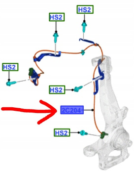 CZUJNIK ABS PRZEDNI LEWY FORD RANGER Mk5 2013-19 OE 5246889 _ DB39-2C205-BD