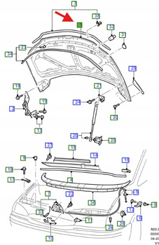 MASKA SILNIKA FORD GALAXY MK2 2000- 1316291 _ 4M21-A16A858-AA