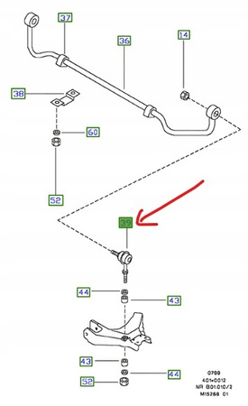 ŁĄCZNIK STABILIZATORA FORD MAVERICK 1993-1998_1954778_1954778