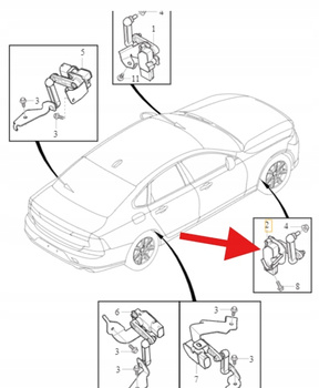 CZUJNIK POZIOMOWANIA ŚWIATEŁ VOLVO S60 V60 S90 V90 XC60 XC90 OE 32246992