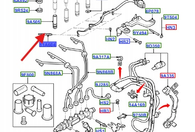ŚWIECA ŻAROWA FORD FIESTA 01- FOCUS 01- 1.6 DURATORQ 1525910 _ S6Q-6M090-AB